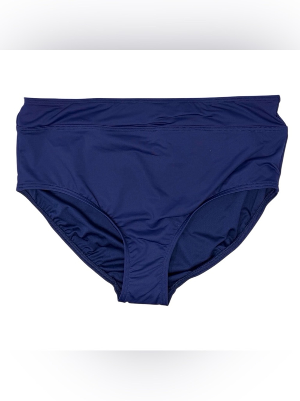 Lands End Mid Waisted Navy Blue Swim Bottom Women’s Size 14 New Without Tag